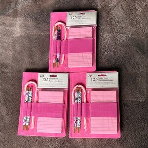 Organized pink notebook